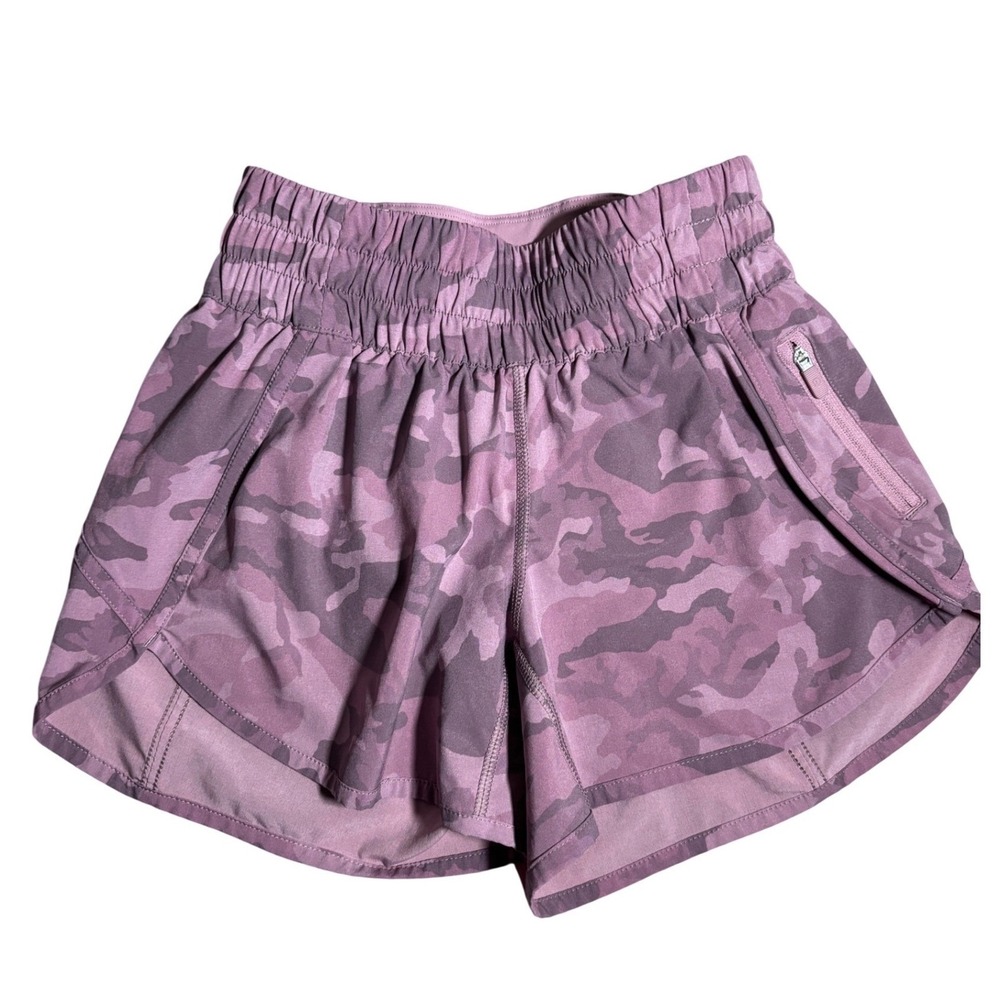 Lululemon 2 Track That High Rise Lined Short 3 Heritage 365 Camo Brier Rose